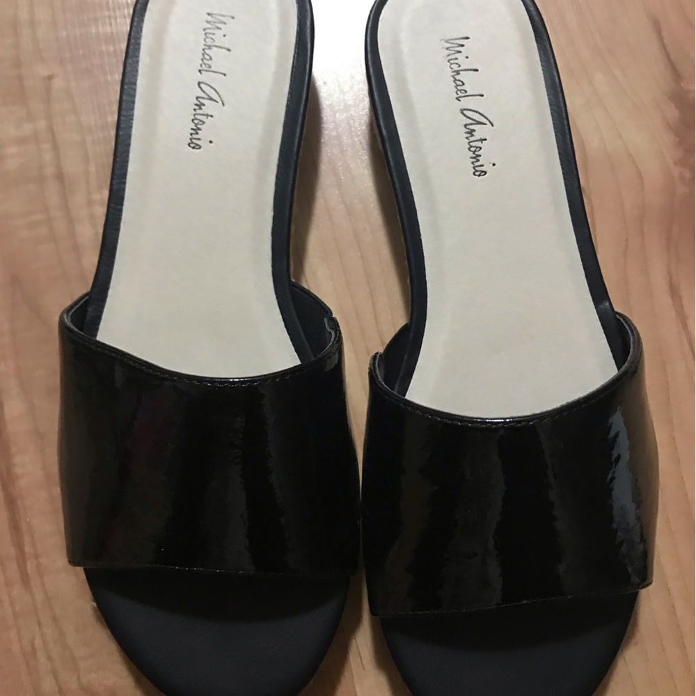 DEX-PAT michael antonio black sandals shoes for women 6.5